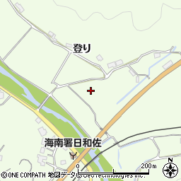 徳島県美波町（海部郡）北河内周辺の地図