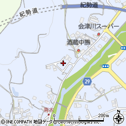 和歌山県田辺市秋津町1265周辺の地図