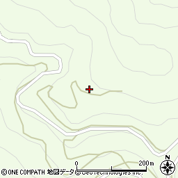 高知県香美市物部町市宇205周辺の地図