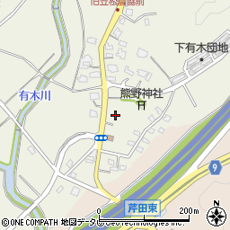 福岡県宮若市下有木278周辺の地図
