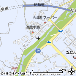 和歌山県田辺市秋津町1298-11周辺の地図