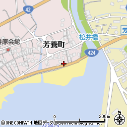 和歌山県田辺市芳養町974周辺の地図