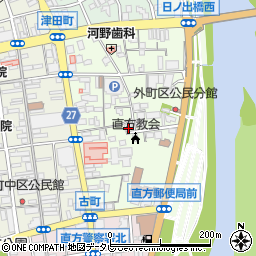 福岡県直方市津田町7-3周辺の地図