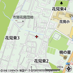 福岡県古賀市花見東2丁目15周辺の地図