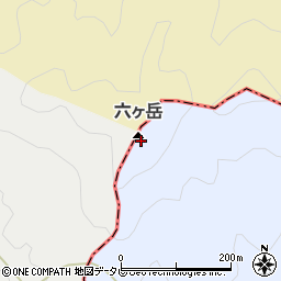 六ケ岳周辺の地図