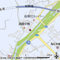 和歌山県田辺市秋津町1298-3周辺の地図