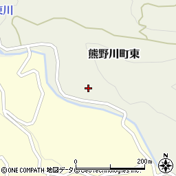 和歌山県新宮市熊野川町東102周辺の地図