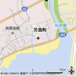 和歌山県田辺市芳養町968周辺の地図