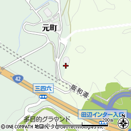 和歌山県田辺市稲成町2945周辺の地図