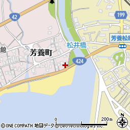 和歌山県田辺市芳養町1007周辺の地図