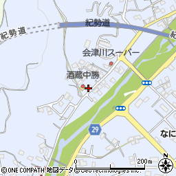 和歌山県田辺市秋津町1306-2周辺の地図