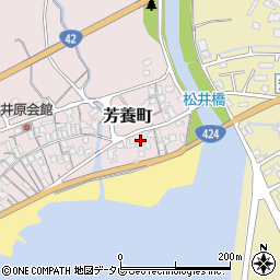 和歌山県田辺市芳養町972周辺の地図