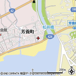 和歌山県田辺市芳養町1001周辺の地図