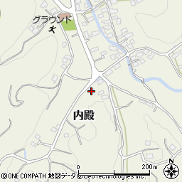 福岡県福津市内殿418-2周辺の地図