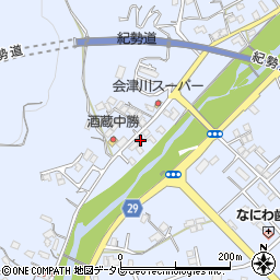 和歌山県田辺市秋津町1300-8周辺の地図
