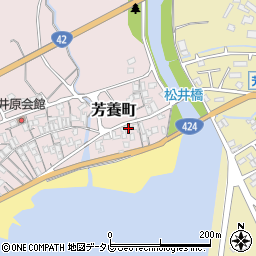 和歌山県田辺市芳養町978周辺の地図