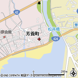 和歌山県田辺市芳養町977周辺の地図