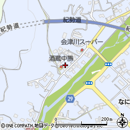 和歌山県田辺市秋津町1306周辺の地図
