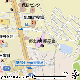 郷土資料展示室周辺の地図