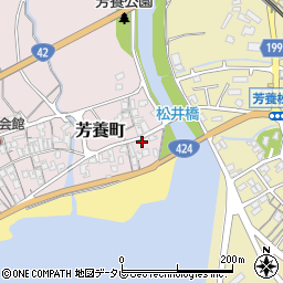 和歌山県田辺市芳養町1004周辺の地図