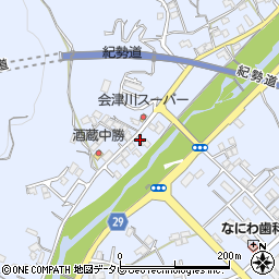 和歌山県田辺市秋津町1354-1周辺の地図