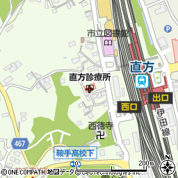 福岡診療団直方診療所周辺の地図