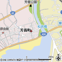 和歌山県田辺市芳養町997周辺の地図