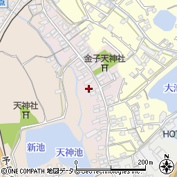 愛媛県伊予市三島町50周辺の地図