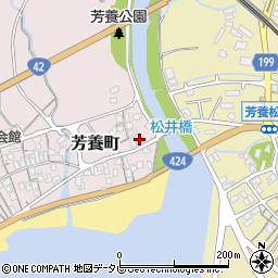 和歌山県田辺市芳養町1014周辺の地図