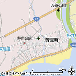 和歌山県田辺市芳養町801周辺の地図