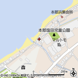 愛媛県伊予市本郡47周辺の地図