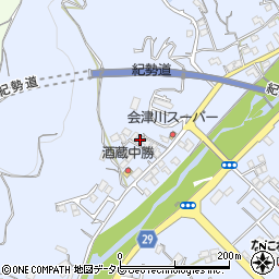 和歌山県田辺市秋津町1350周辺の地図