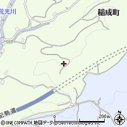 和歌山県田辺市稲成町1353周辺の地図