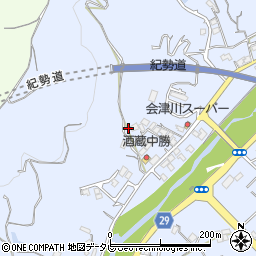 和歌山県田辺市秋津町1312-1周辺の地図