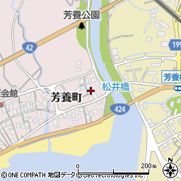 和歌山県田辺市芳養町995周辺の地図