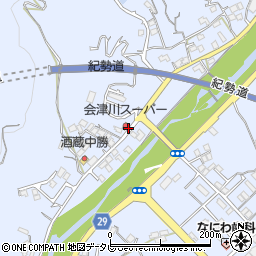 和歌山県田辺市秋津町1358周辺の地図