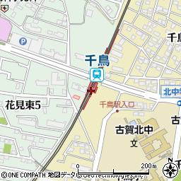 福岡県古賀市周辺の地図