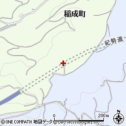 和歌山県田辺市稲成町1360周辺の地図