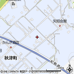 和歌山県田辺市秋津町416-1周辺の地図