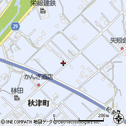 和歌山県田辺市秋津町407-7周辺の地図