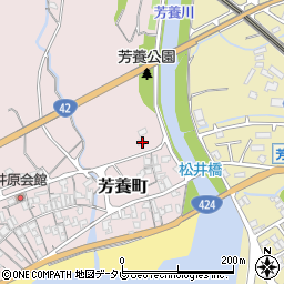 和歌山県田辺市芳養町986周辺の地図