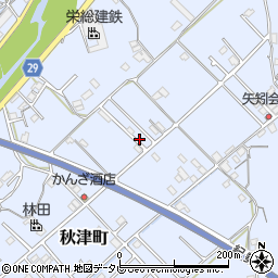和歌山県田辺市秋津町407-9周辺の地図