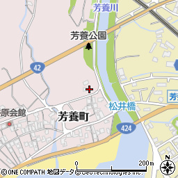 和歌山県田辺市芳養町991周辺の地図