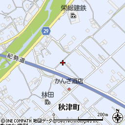 和歌山県田辺市秋津町403-1周辺の地図