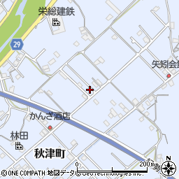 和歌山県田辺市秋津町409-7周辺の地図
