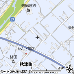 和歌山県田辺市秋津町407周辺の地図