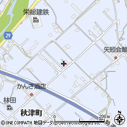 和歌山県田辺市秋津町410-3周辺の地図