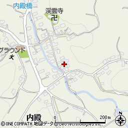 福岡県福津市内殿652周辺の地図