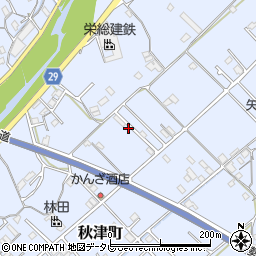 和歌山県田辺市秋津町407-19周辺の地図