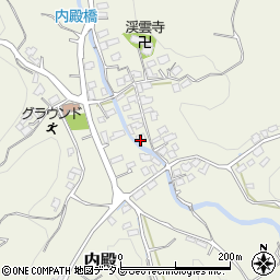 福岡県福津市内殿645周辺の地図